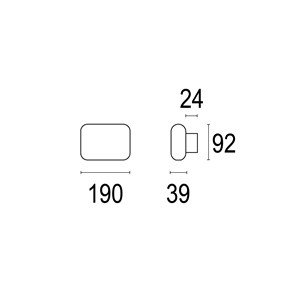 Narro W 190 2L<div class='badge font-14 d-block'>LL2916</div><br><span style='color:#888'>3.9W</span><br><span style='color:#888'>2 x 570Lm</span><div class='row  $displayIcons$'><ul class='col-12 list-inline mt-2 '><li><img  class='p-1' src='https://www.ghidini.it/catalog/materials/BEAMICONSjpg/Wall-asymetric-biemission.jpg?width=40&height=40&mode=crop' alt='materials/BEAMICONSjpg/Wall-asymetric-biemission.jpg' /></li></ul></div>